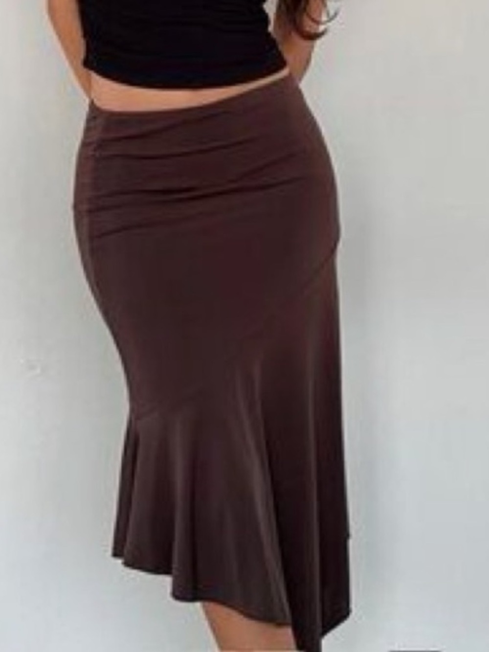 New East 5th XL brown flared midi skirt XL